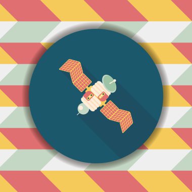 Uzun Gölge, eps10 ile uzay uydu düz simgesi