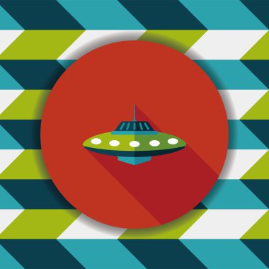 Uzun Gölge, eps10 alanı düz simgesiyle