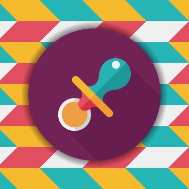 Uzun Gölge, eps 10 bebeğin kukla düz simgesiyle