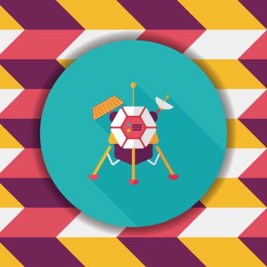 Uzun Gölge, eps10 ile uzay uydu düz simgesi