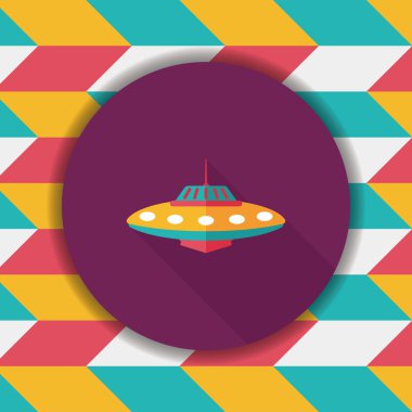 Uzun Gölge, eps10 alanı düz simgesiyle