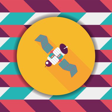 Uzun Gölge, eps10 ile uzay uydu düz simgesi