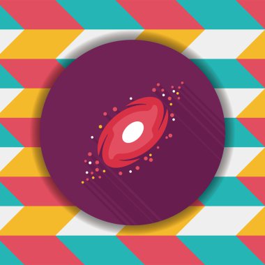 Uzun Gölge, eps10 ile boşluk gökada düz simgesi