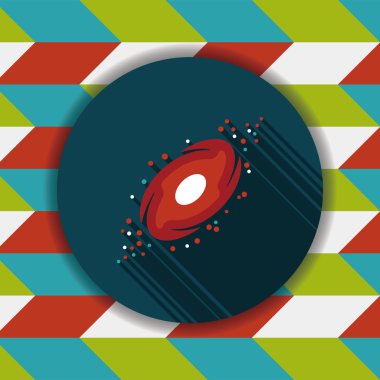 Uzun Gölge, eps10 ile boşluk gökada düz simgesi