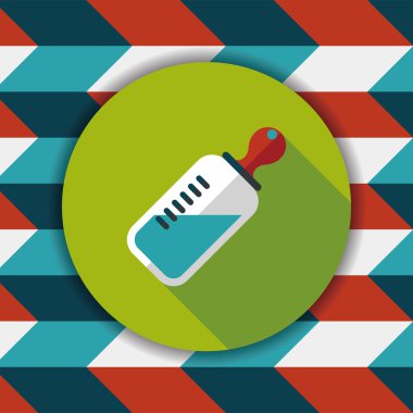 Uzun Gölge, eps 10 bebeğin kukla düz simgesiyle