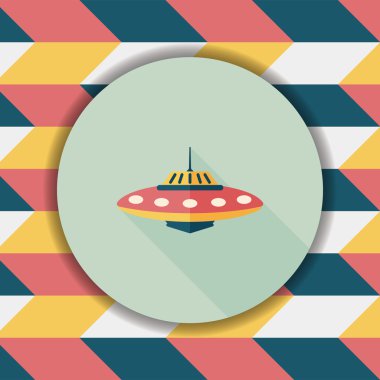 Uzun Gölge, eps10 alanı düz simgesiyle