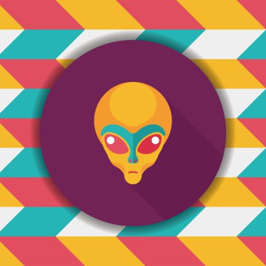 Uzun Gölge, eps10 alanı yabancı düz simgesiyle