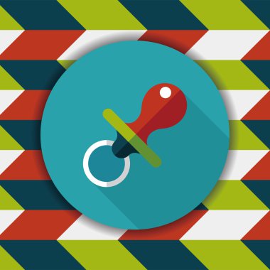 Uzun Gölge, eps 10 bebeğin kukla düz simgesiyle