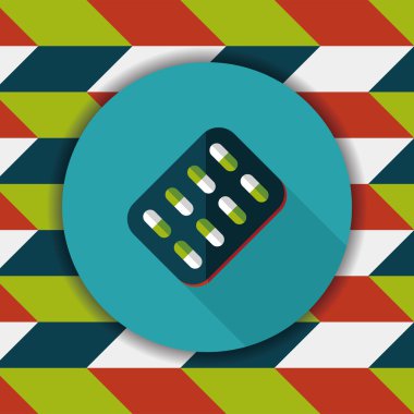 Uzun gölgeli yassı haplar