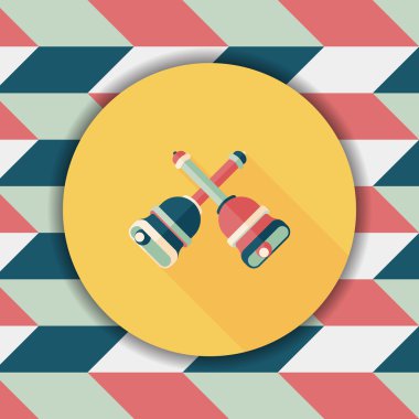 Uzun Gölge, eps10 ile Noel çanları düz simgesi