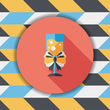 Uzun Gölge, eps10 Noel kokteyl düz simgesiyle