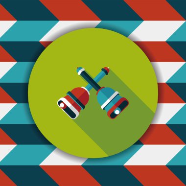 Uzun Gölge, eps10 ile Noel çanları düz simgesi