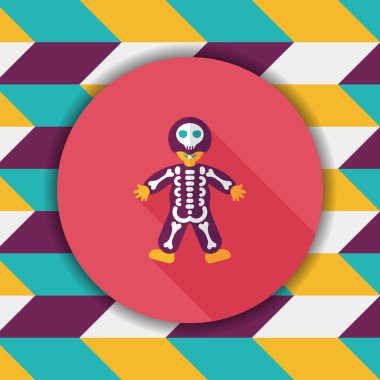 Uzun Gölge, eps10 ile iskelet düz simgesi