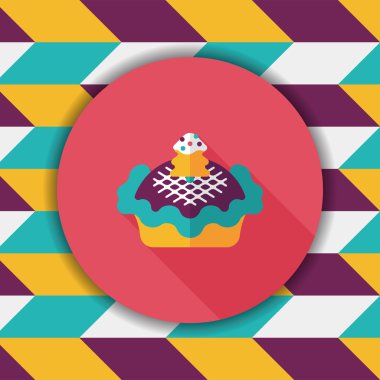 Uzun Gölge, eps10 ile Noel pie düz simgesi