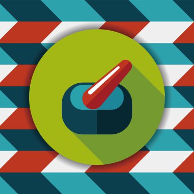 uzun gölgeler ile harç ve havaneli düz stil ikonu