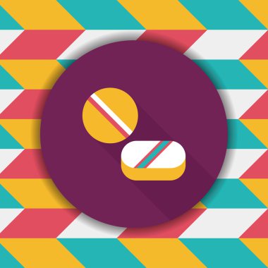 Uzun gölgeli yassı haplar