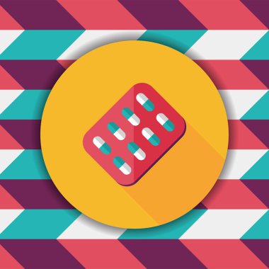 Uzun gölgeli yassı haplar