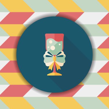 Uzun Gölge, eps10 Noel kokteyl düz simgesiyle