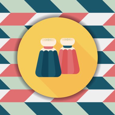 Uzun Gölge, eps10 ile mutfak eşyaları biber şişe düz simgesi