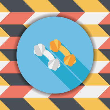 Uzun Gölge, eps10 ile evde beslenen hayvan kemik düz simgesi