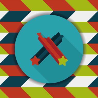 Evde beslenen hayvan köpek diş kemik düz simgesi uzun gölge, eps10 ile temizlik