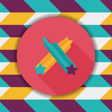 Evde beslenen hayvan köpek diş kemik düz simgesi uzun gölge, eps10 ile temizlik