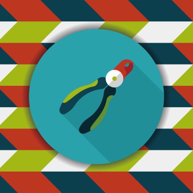 Uzun Gölge, eps10 ile hayvan tırnak makası düz simgesi