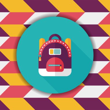 sırt düz uzun gölge simgesiyle