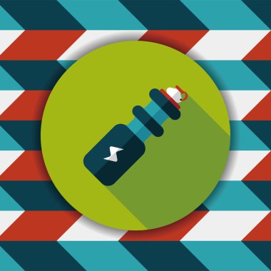 Uzun Gölge, eps10 ile spor su şişesi düz simgesi