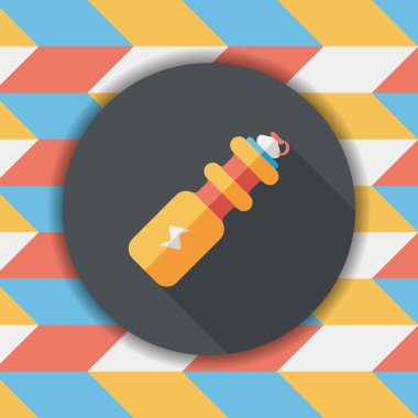 Uzun Gölge, eps10 ile spor su şişesi düz simgesi