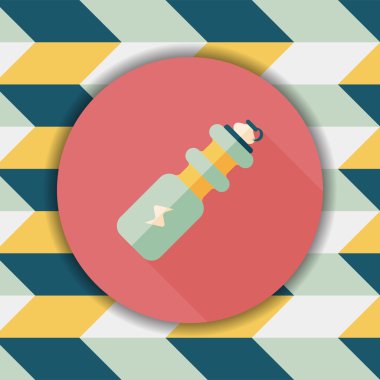 Uzun Gölge, eps10 ile spor su şişesi düz simgesi