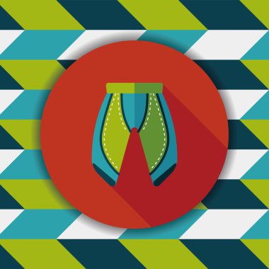 Uzun Gölge, esp10 ile bisiklet şort düz simgesi