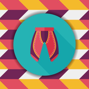 Uzun Gölge, esp10 ile bisiklet şort düz simgesi