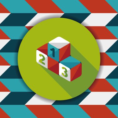 Uzun Gölge, eps10 ile kazanan podyum düz simgesi