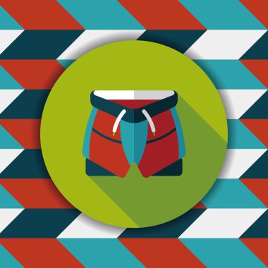 Uzun Gölge, eps10 ile bisiklet şort düz simgesi