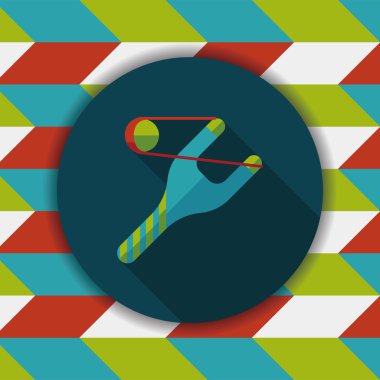 Uzun Gölge, eps10 sapan düz simgesi