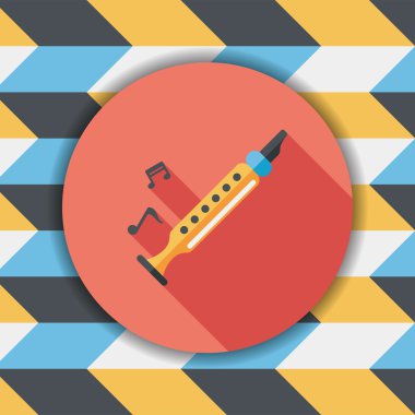 kaydedici düz simgesi ile uzun gölge, eps10