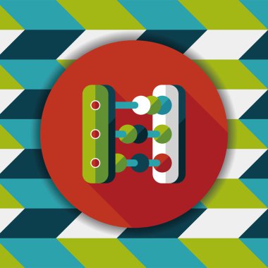 abaküs hesaplama uzun gölge düz simgesiyle