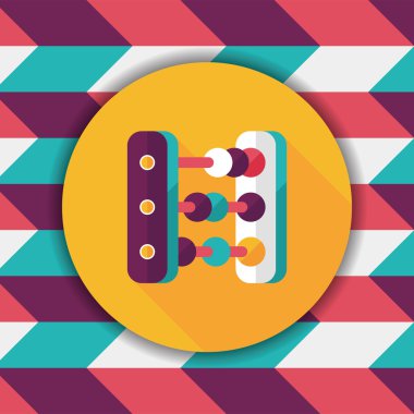 abaküs hesaplama uzun gölge düz simgesiyle