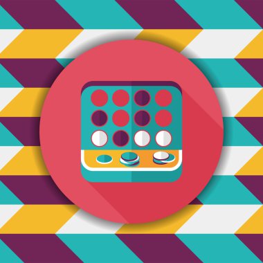 eğitici oyuncak uzun gölge, eps 10 düz simgesi