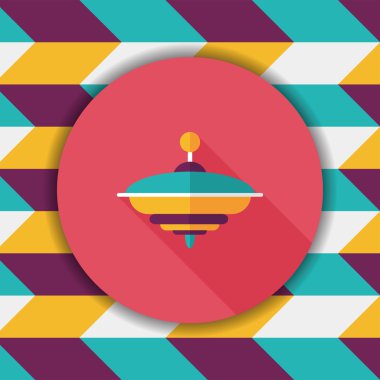 Uzun Gölge, eps10 Gyro düz simgesi