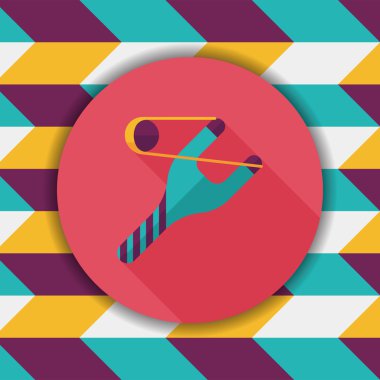 Uzun Gölge, eps10 sapan düz simgesi