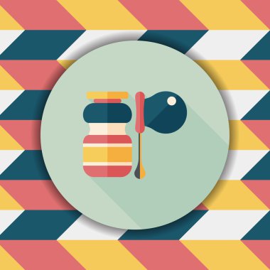 Uzun Gölge, eps10 ile baloncuklar düz simgesi