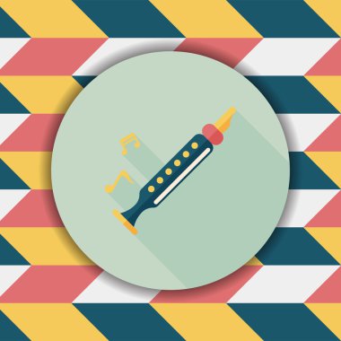 kaydedici düz simgesi ile uzun gölge, eps10