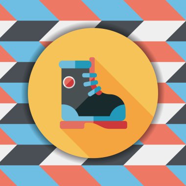 uzun gölge ile çizme düz simgesi