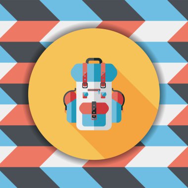 sırt düz uzun gölge simgesiyle