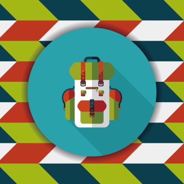 sırt düz uzun gölge simgesiyle