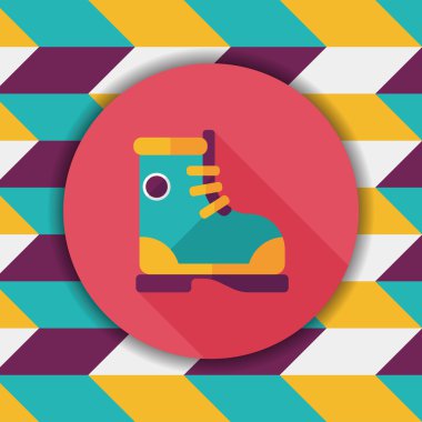 uzun gölge ile çizme düz simgesi