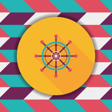 Dümeni düz uzun gölge simgesiyle