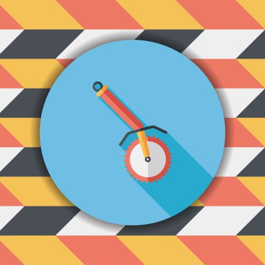 Uzun Gölge, eps10 mutfak eşyaları tirbuşon düz simgesiyle